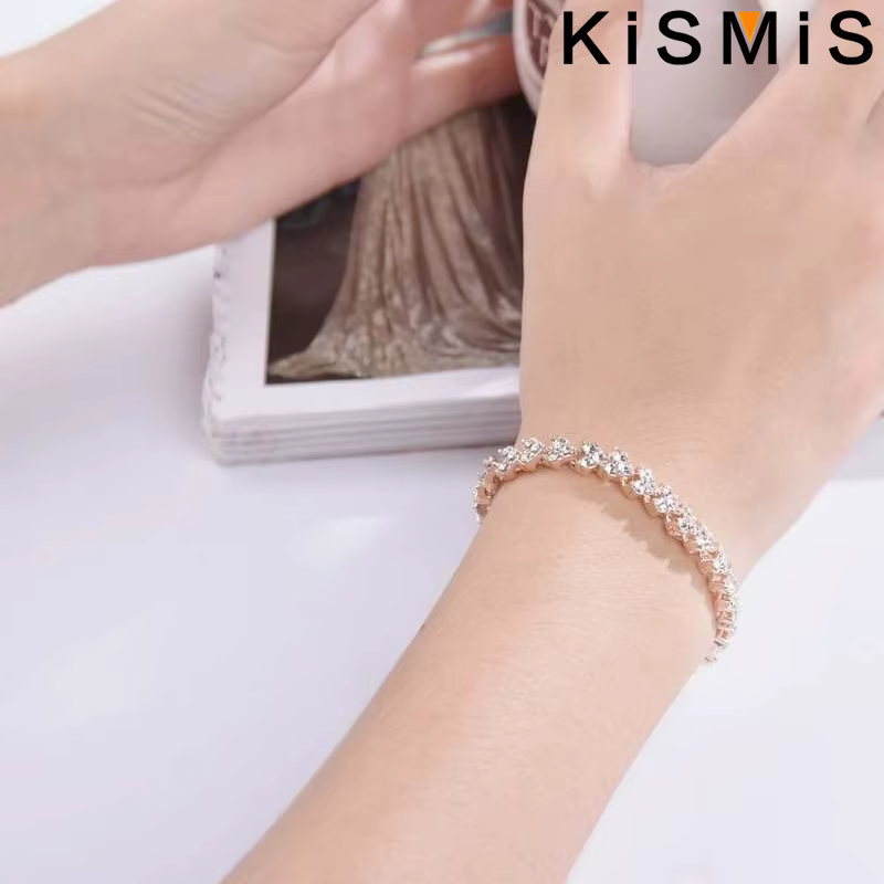 Bracelet jonc en cristal de luxe pour femmes, or rose, argent, bijoux de mode, cadeau fait à la main