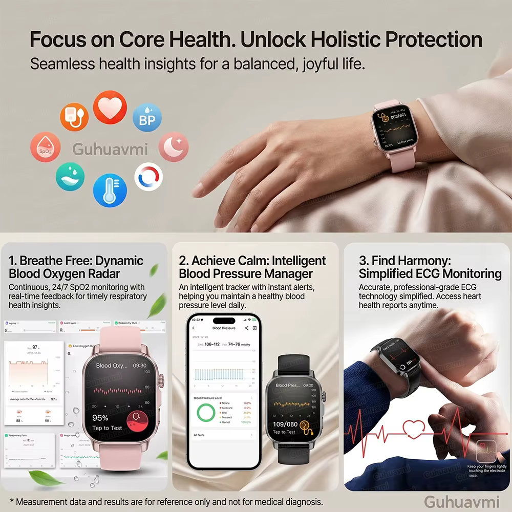 Montre connectée de santé et de mode 2026 pour femmes