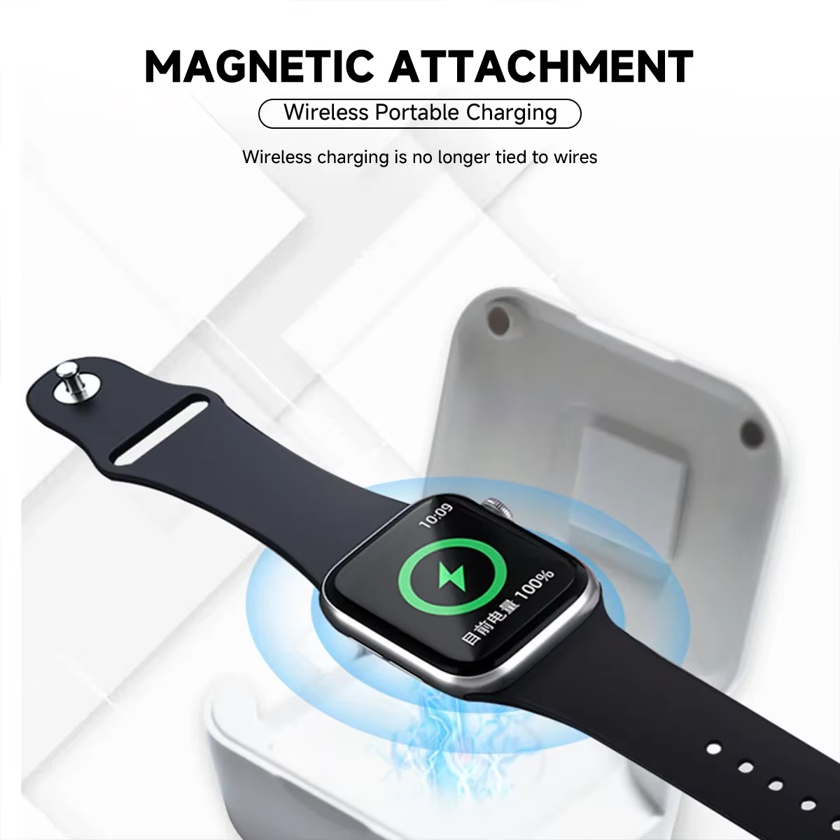 NOUVEAU Chargeur portable rapide pour Apple Watch 11 10 9 8 7 6 5 4 3 2 1 – Station de charge sans fil pour iWatch