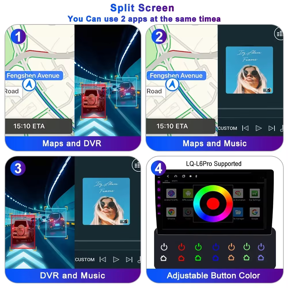Pour Renault Clio 4 2012-2016 Autoradio multimédia Carplay Android 16 Auto WIFI GPS Navigation DSP Stéréo Autoraido 360 ° caméra