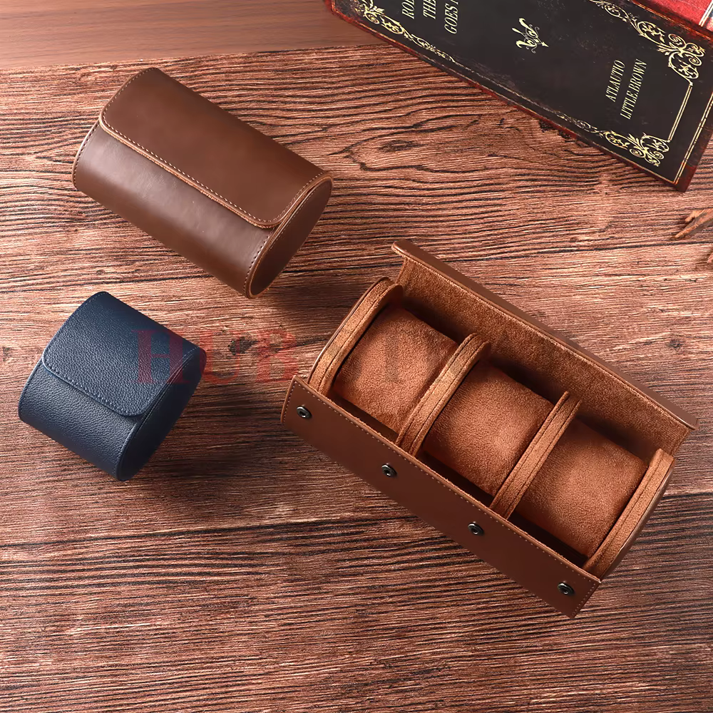 Étui de voyage – Rangement et organisateur de 3 rouleaux de montre