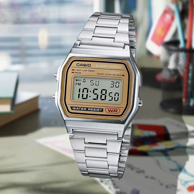 Montre à quartz multifonctionnelle CASIO A158WEA-9