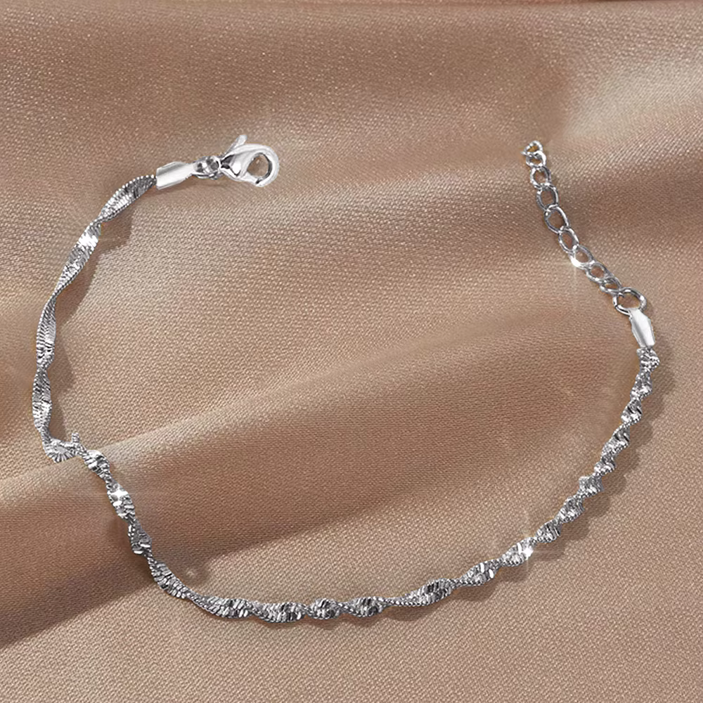 Bracelet à chaîne Simple en acier inoxydable