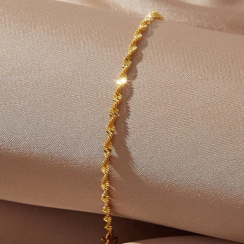 Bracelet à chaîne Simple en acier inoxydable