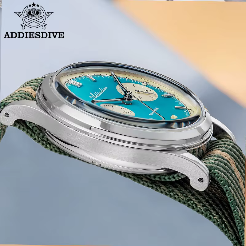 ADDIESDIVE offre spéciale AD2095 montre chronographe homme BGW9 Super lumineux 10Bar étanche VK64