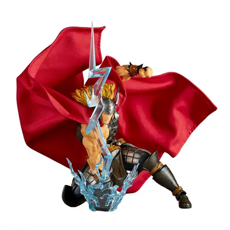 Figurine d'action Thor AC Factory Amazing Yamaguchi KO Ver avec accessoire Mjolnir Éclair, jouet de collection super-héros, cadeau