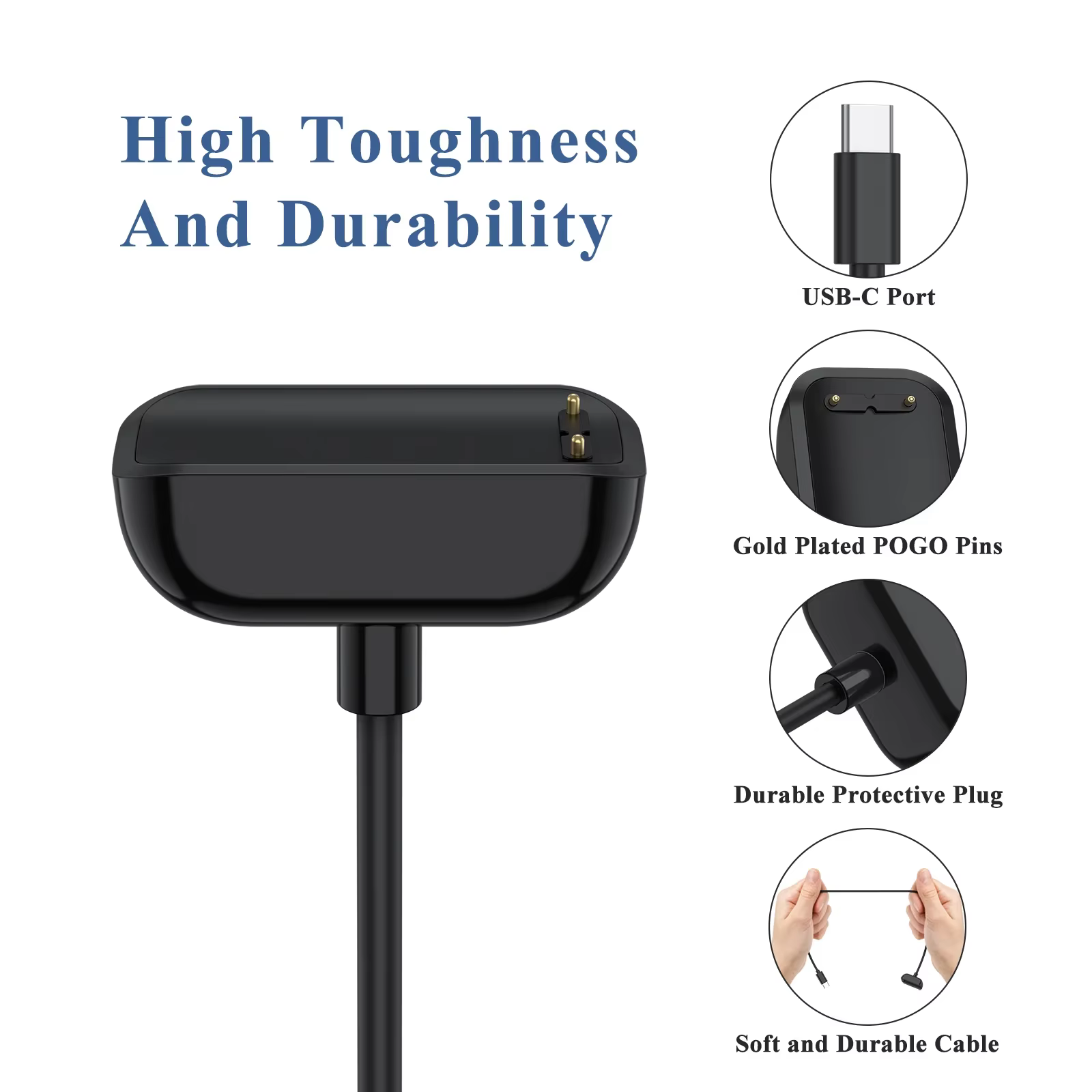Chargeur de montre magnétique de Type C pour Fitbit Charge 5 6