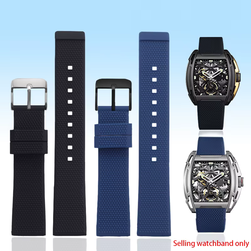 Bracelet en Silicone de haute qualité pour montre mécanique design CIGA série Z/J/X Type baril Gorilla