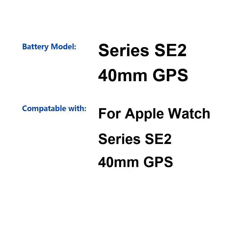 Batterie longue durée pour Apple Watch Iwatch Series SE2 40 mm GPS