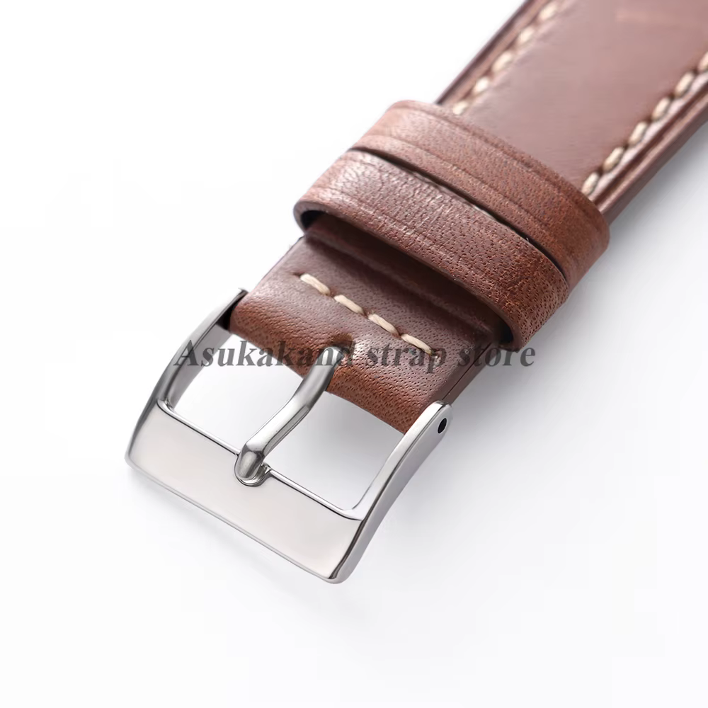 18mm 20mm 22mm Vintage Bracelet de montre en cuir véritable pour Seiko pour Omega