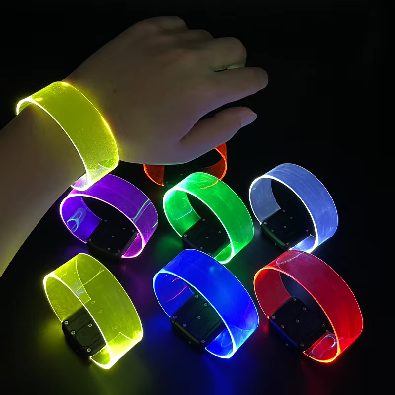 Bracelet à piles LED électroluminescentes