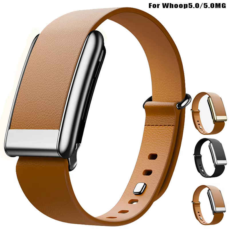Bracelet conique de Luxe en cuir officiel pour Whoop 5.0 one + peak 5.0 MG