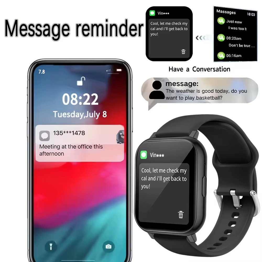 Montre connectée, écran tactile de 1
