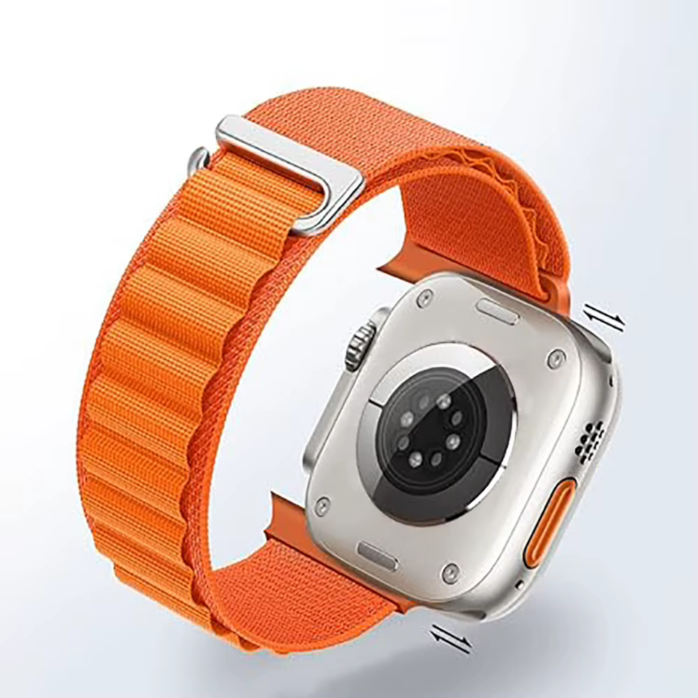 Bracelet en Nylon à boucle alpine pour Apple Watch 41 42 44 45 49mm 46mm hommes femmes