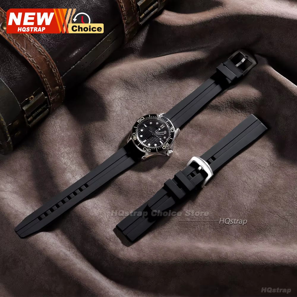 Grand bracelet de montre en Silicone 18mm 20mm 22mm 24mm longueur étendue sport