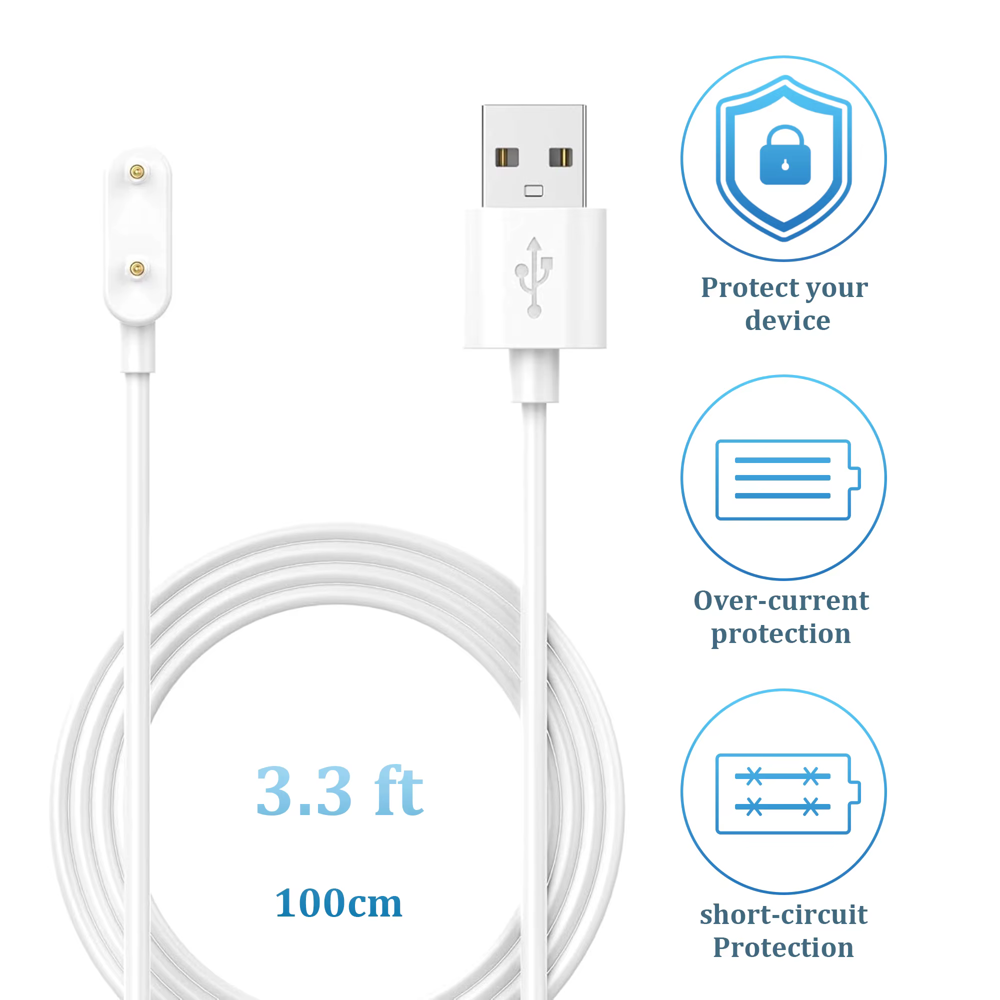 Station de câble de chargeur sans fil pour Huawei Band 8 7 6 Pro Watch Fit 2 Mini