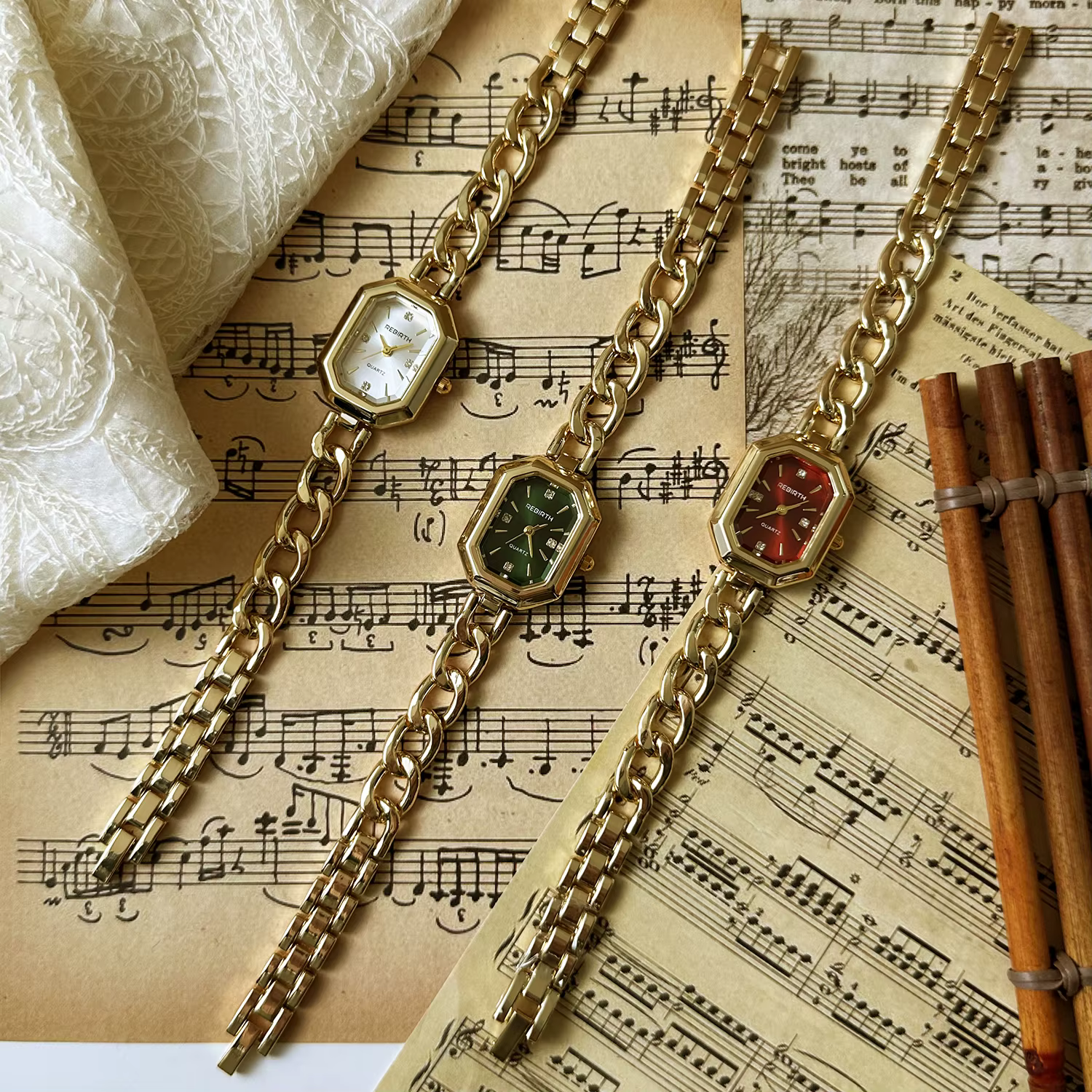 Montre simple, rétro, polyvalente et décontractée