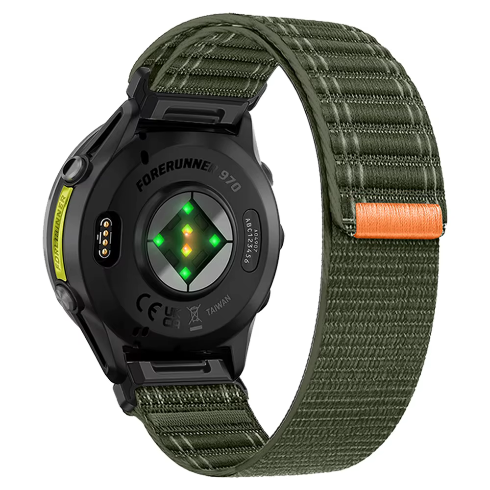 Bracelet de sport en Nylon pour Garmin Forerunner 970 965 955 945 935 745/Descent G2/Instinct 3 50mm 45mm/Epix