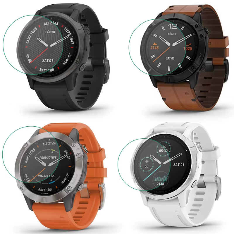 Pour Garmin Fenix 5 5S 5X Plus 6 6S 6X Por 7 7X epix Pro 47 51mm instinct Vivoactive 3 protecteur d'écran en verre trempé SmartWatch