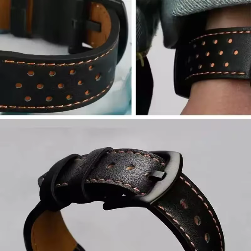Bracelet en cuir de 22mm pour montre OnePlus 3 2 2R/OnePlus