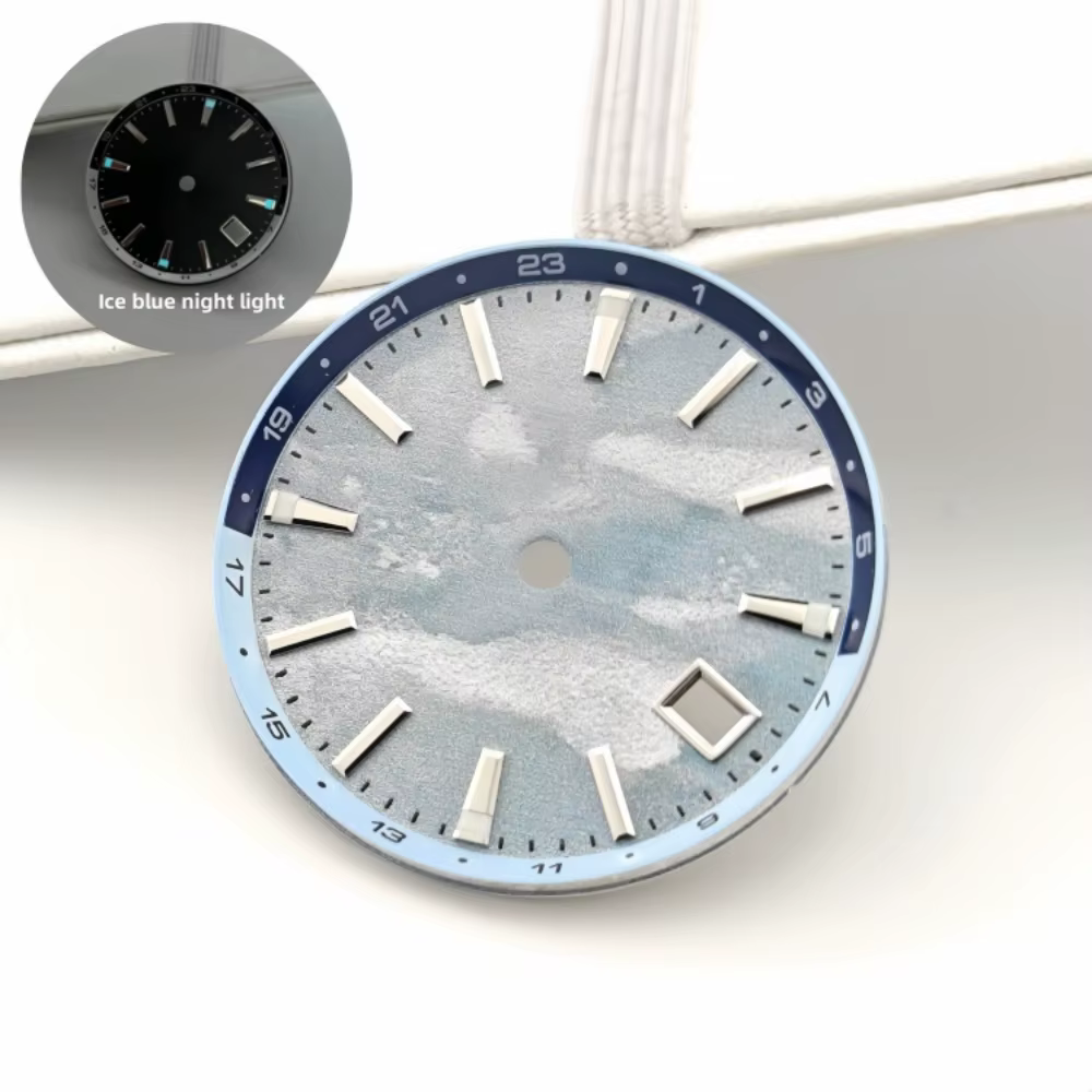 Boîtier de pièces Mod Lume bleu 32mm