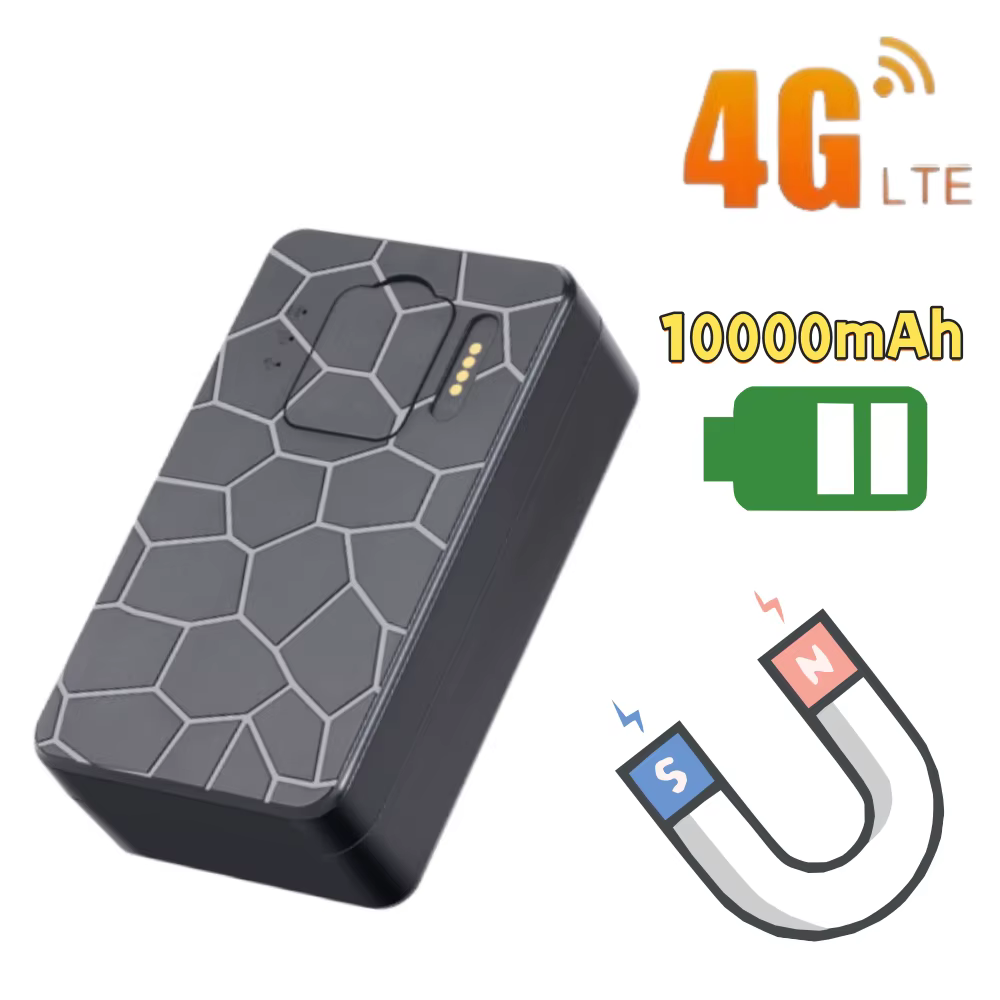 Dispositif de suivi GPS 4G pour voiture, localisateur magnétique 10000 mAh avec géolocalisation en temps réel, application antivol, traceur de position par satellite