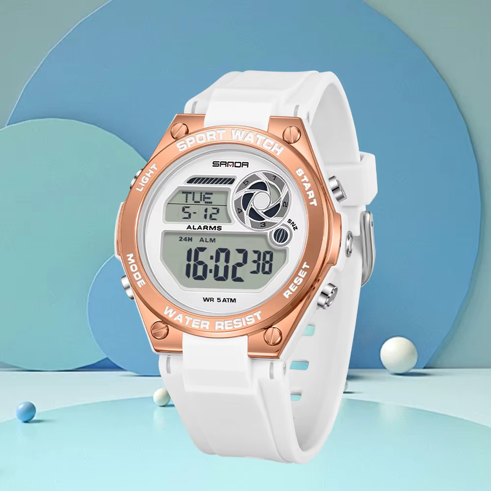 Montre-bracelet de sport de luxe pour femmes SANDA