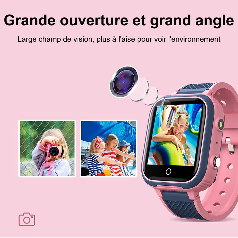 4G montre intelligente enfants GPS WIFI appel vidéo SOS IP67 étanche enfant Smartwatch caméra moniteur Tracker Location