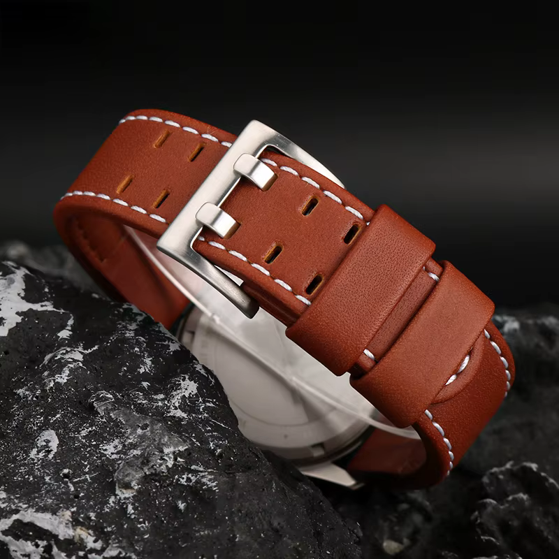 Bracelet de montre en cuir pour homme