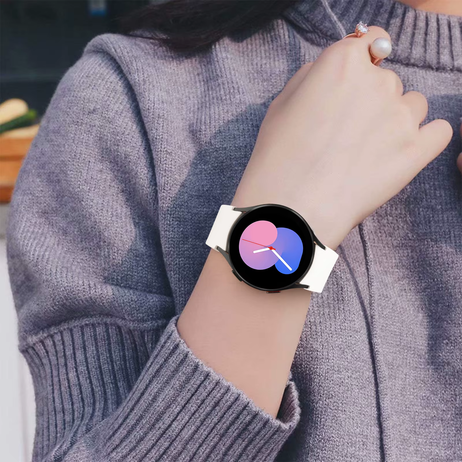Coque en TPU + bracelet en Silicone pour Samsung Galaxy Watch 4 5 6 7 40mm 44mm