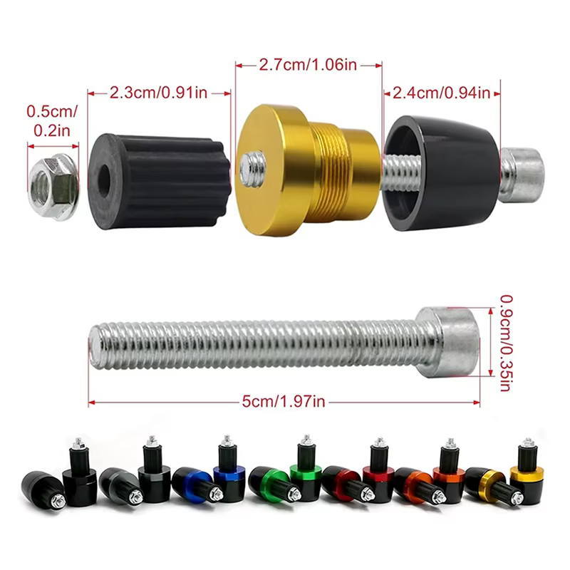 Pour Gilera GP800 Fuoco Nexus 500 Runner 50 125 200 accessoires moto 7/8 "22MM poignées de guidon capuchon de barre de poignée bouchons d'extrémité