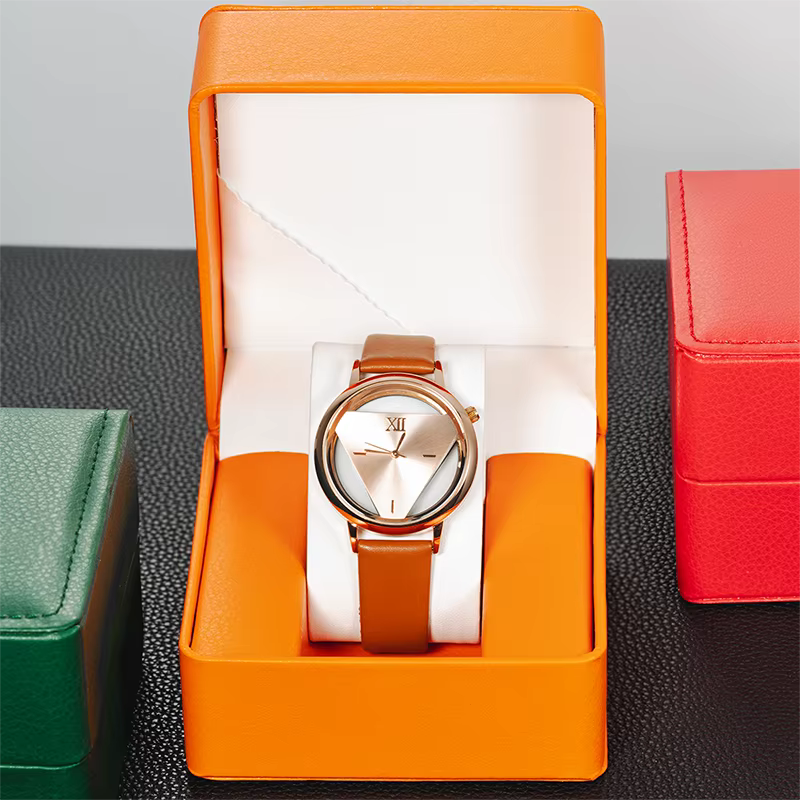 Boîte de rangement de montre en PU