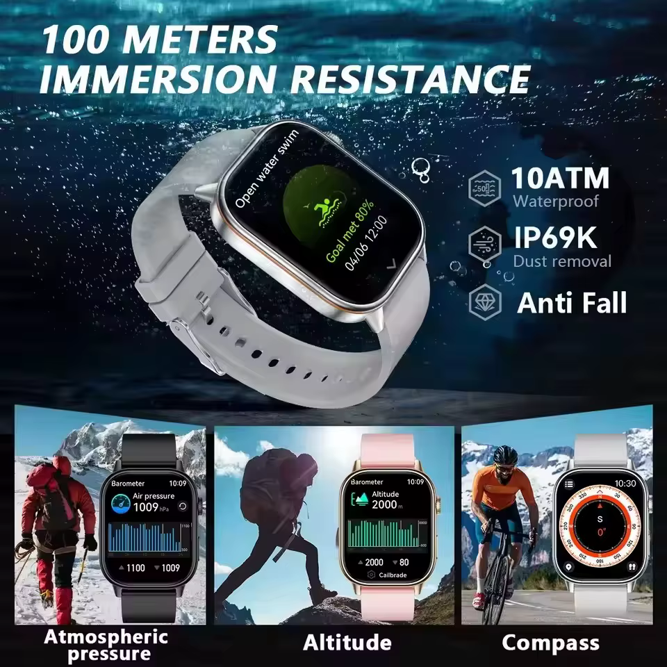 Nouvelle montre intelligente militaire GPS avec boussole GPS intégrée