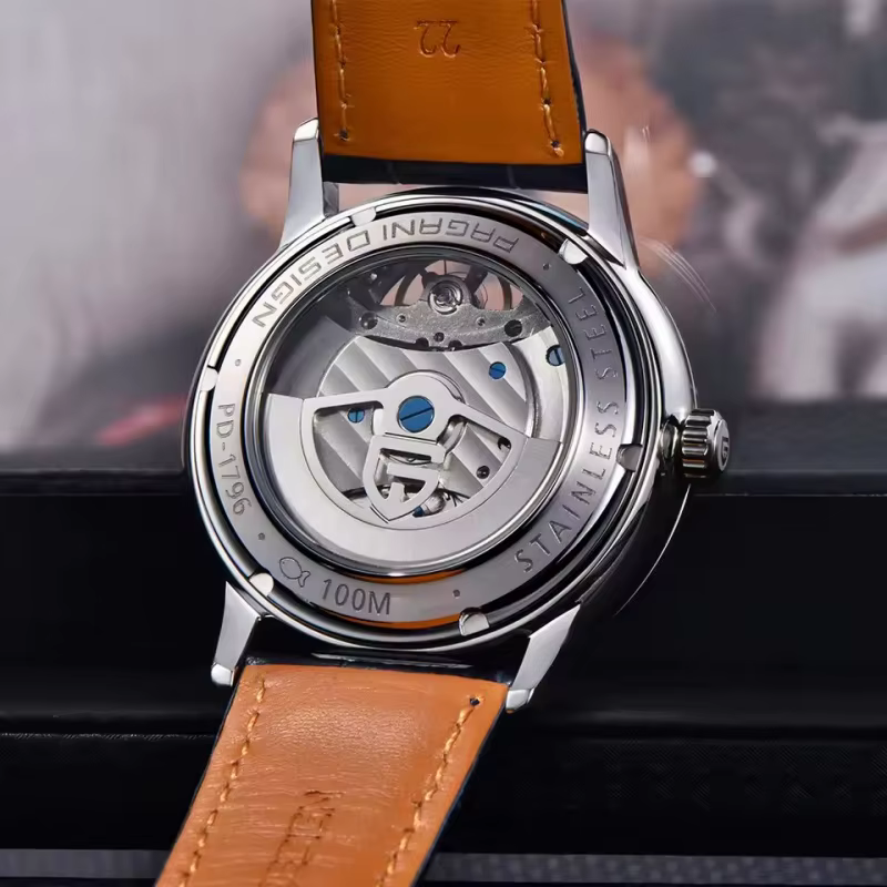 PAGANI DESIGN 1796 montre mécanique automatique originale pour hommes à la mode 10Bar étanche lumineux creux luxe affaires nouveau