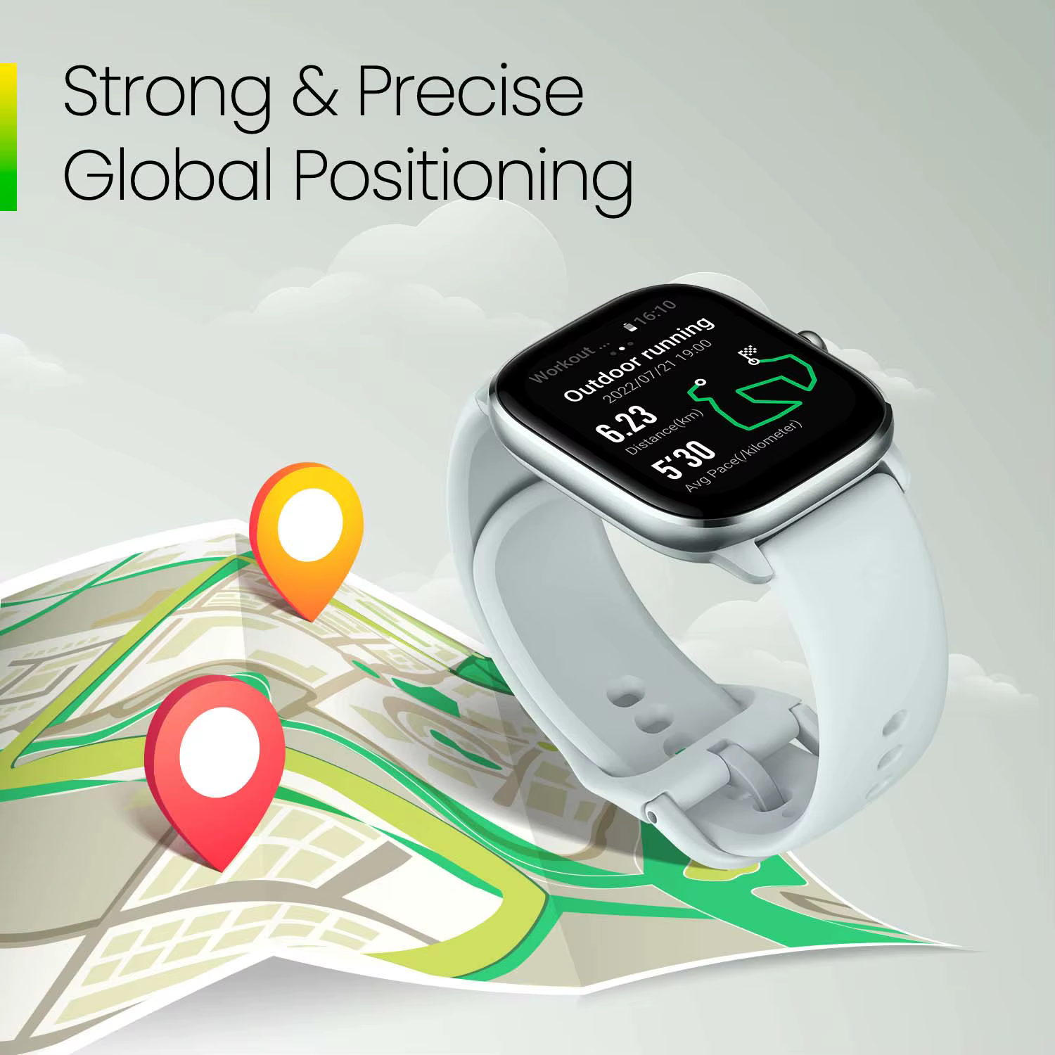 Amazfit GTS 4 Mini Smartwatch 1.65 "HD AMOLED Display plus de 120 modes sportifs compatibles avec Android et iOS nouvelle version mondiale