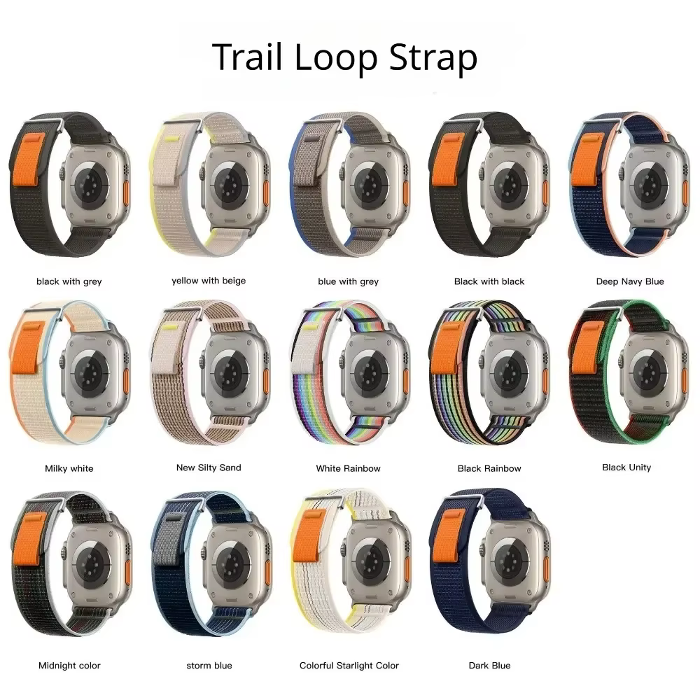 Bracelet Trail Loop pour Apple Watch Ultra 3/2 49mm 46mm 45mm 44mm 42mm