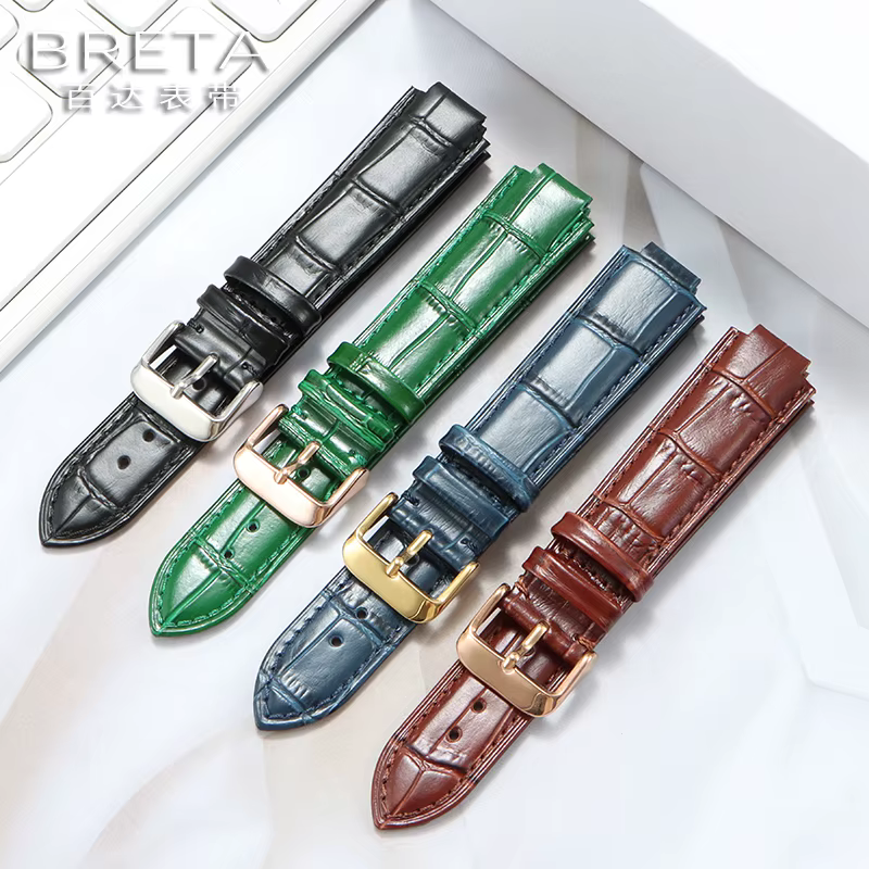 Bracelet en cuir convexe pour Maserati Trident R 8821108039 R R 8821108038 21x18mm 24x18mm