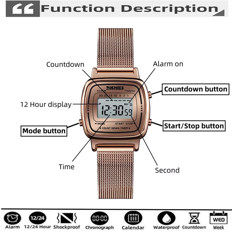 Skmei femmes Bracelet robe montres marque de luxe