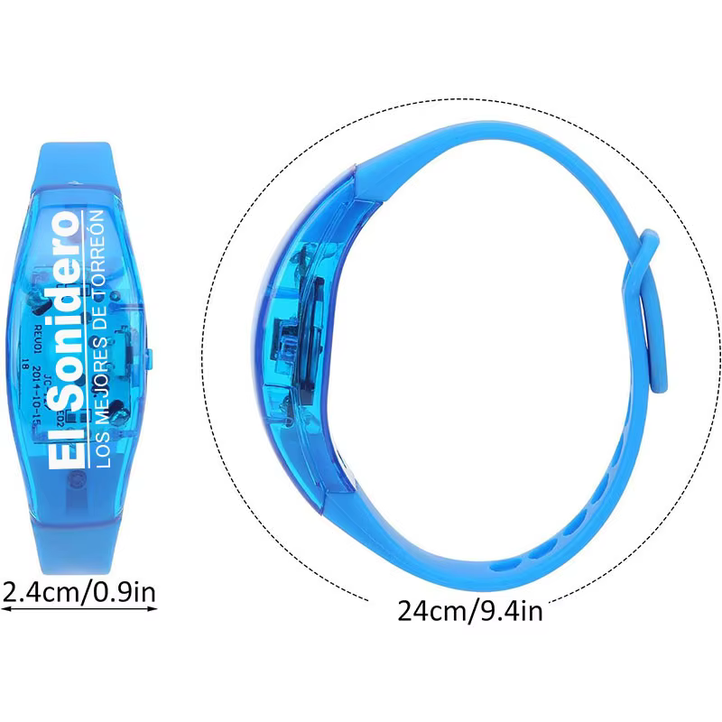 Bracelets LED personnalisables avec musique et son activés