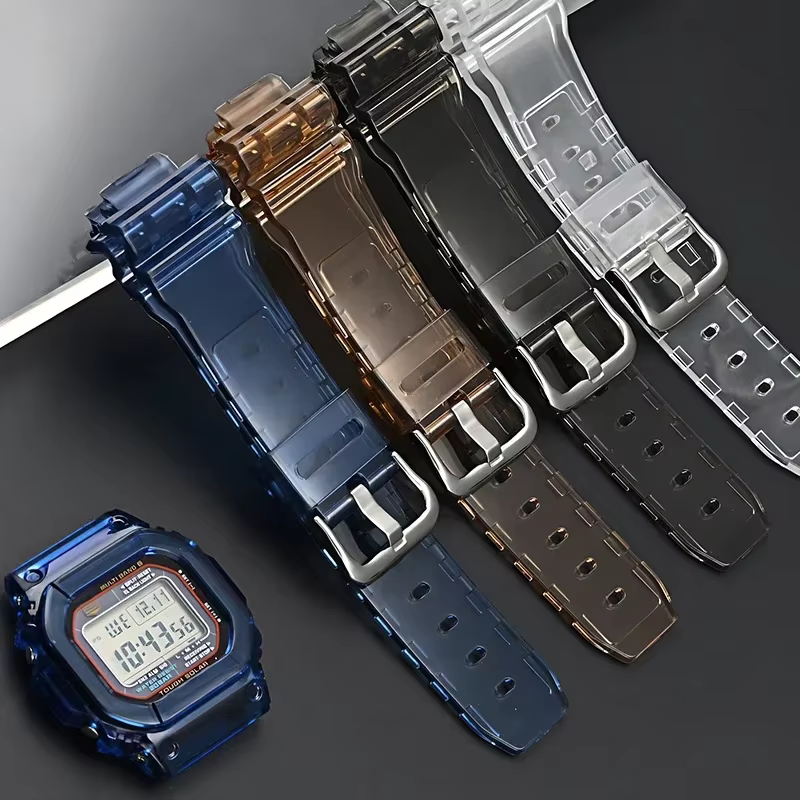 Lunette de bracelet de montre transparente pour Casio G-SHOCK DW5600 GW-M5610 GLS-5600