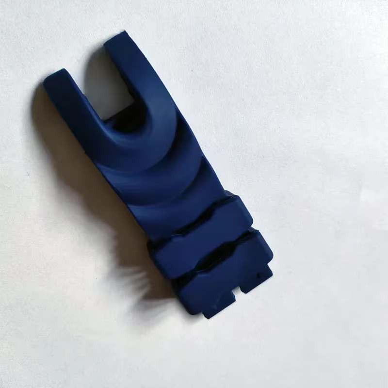 Bracelet de montre en caoutchouc noir bleu 26mm