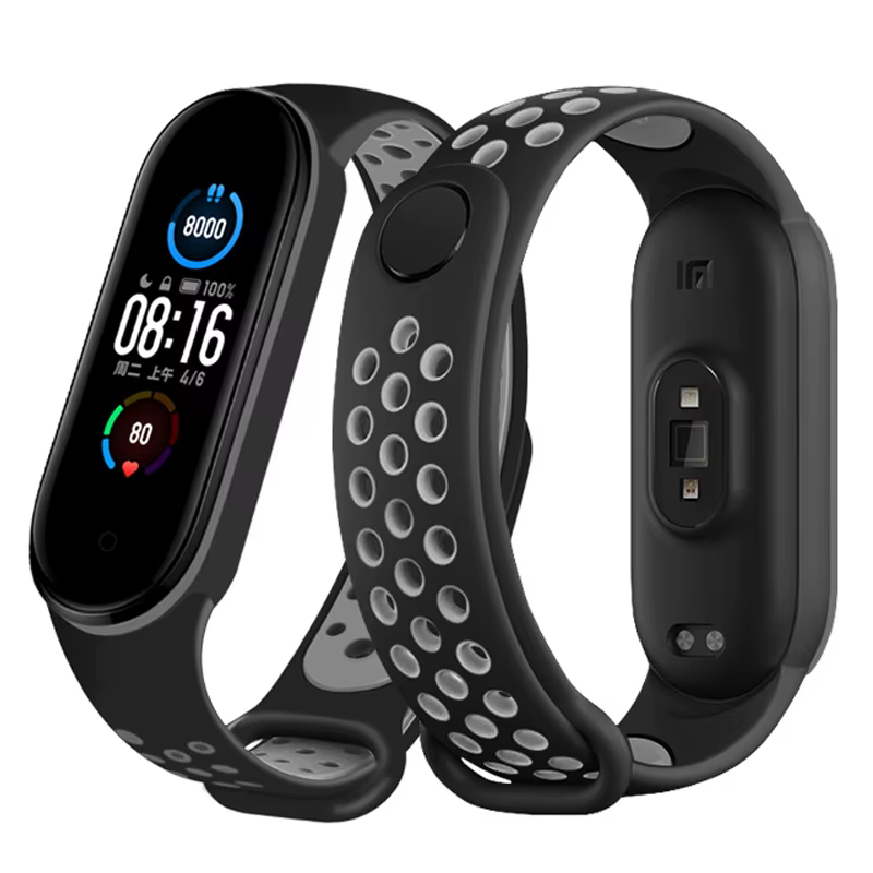 Bracelet respirant pour Xiaomi Mi Band 3 4 5 6 7 montre intelligente poignet M3 M4
