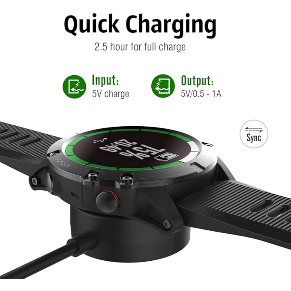 Pour Garmin Garmin Forerunner 965 955 945 935 745 265 255 245 165 55 45 chargeur de montre intelligente USB chargeur de remplacement
