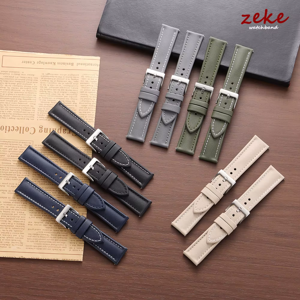 Bracelet de montre en tissu voile de qualité supérieure pour bracelets Blancpain 18mm 19mm 21mm 20mm 22mm
