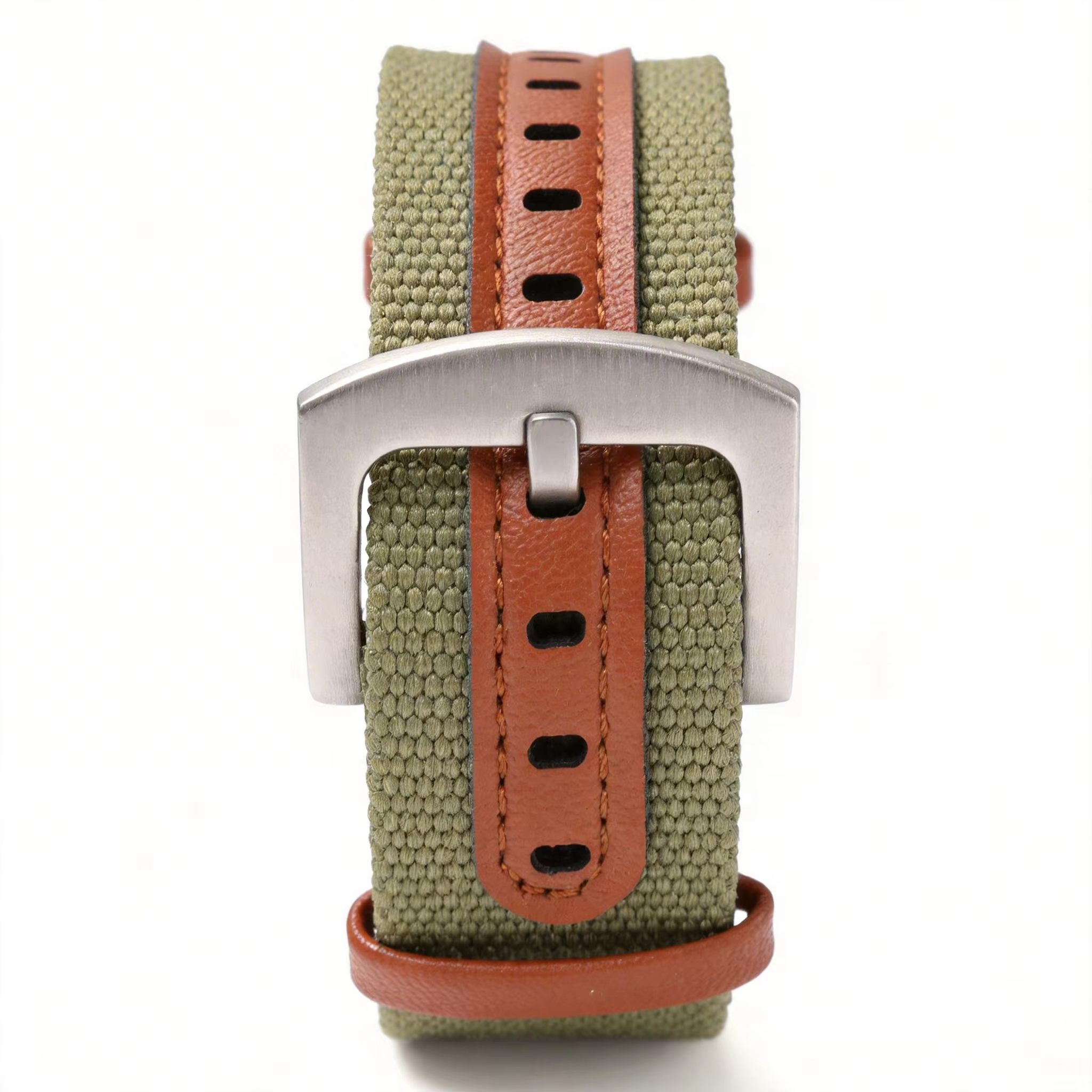 Bracelet de montre NATO en nylon et cuir