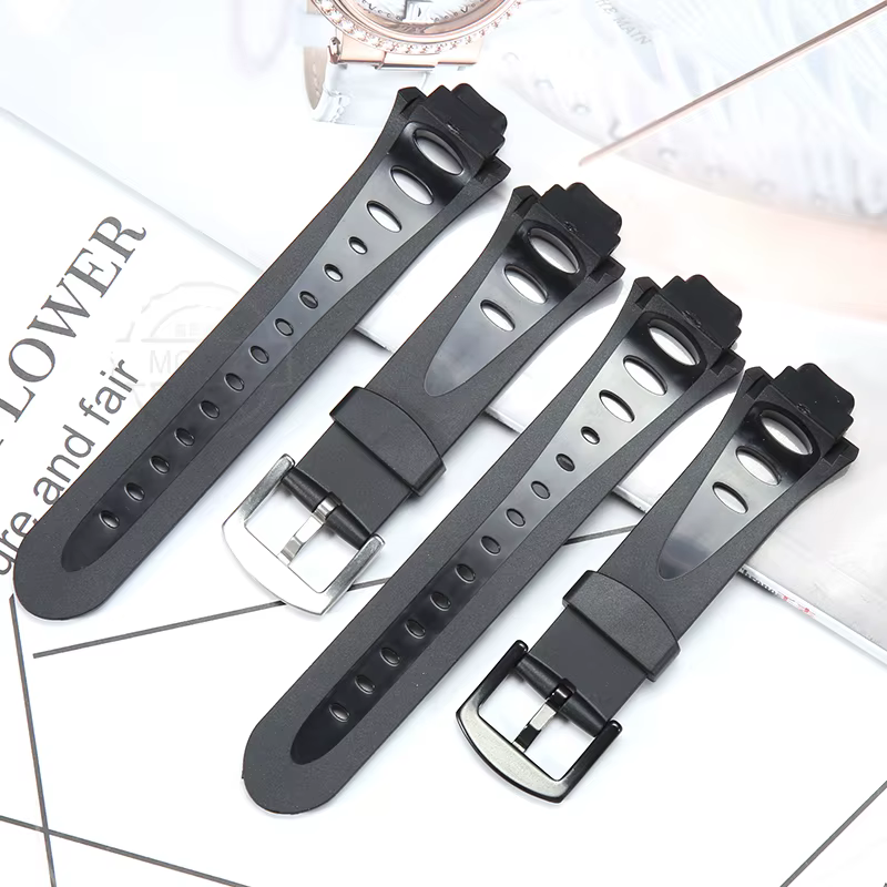 Bracelet de montre en caoutchouc pour Suunto Observer X6 HRM DEC19 P45