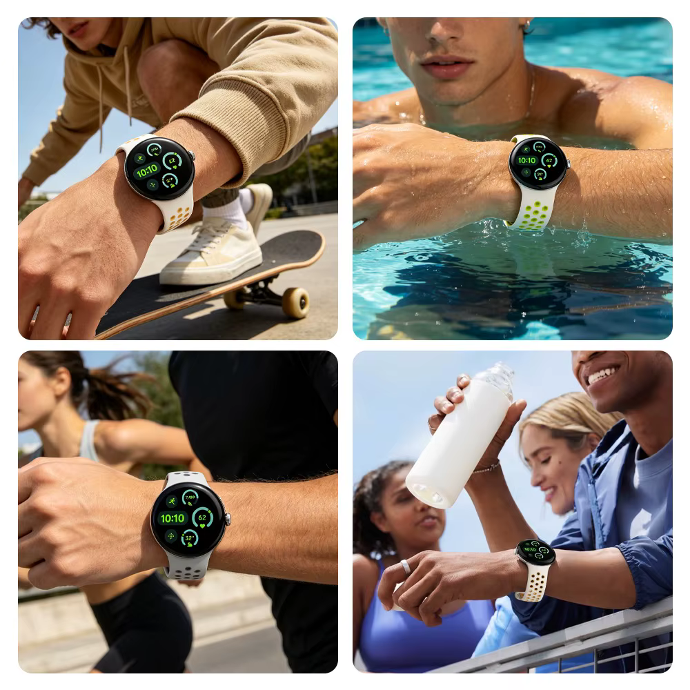 Bracelet de sport en silicone durable et étanche pour Google Pixel Watch 4 3 41mm 45mm