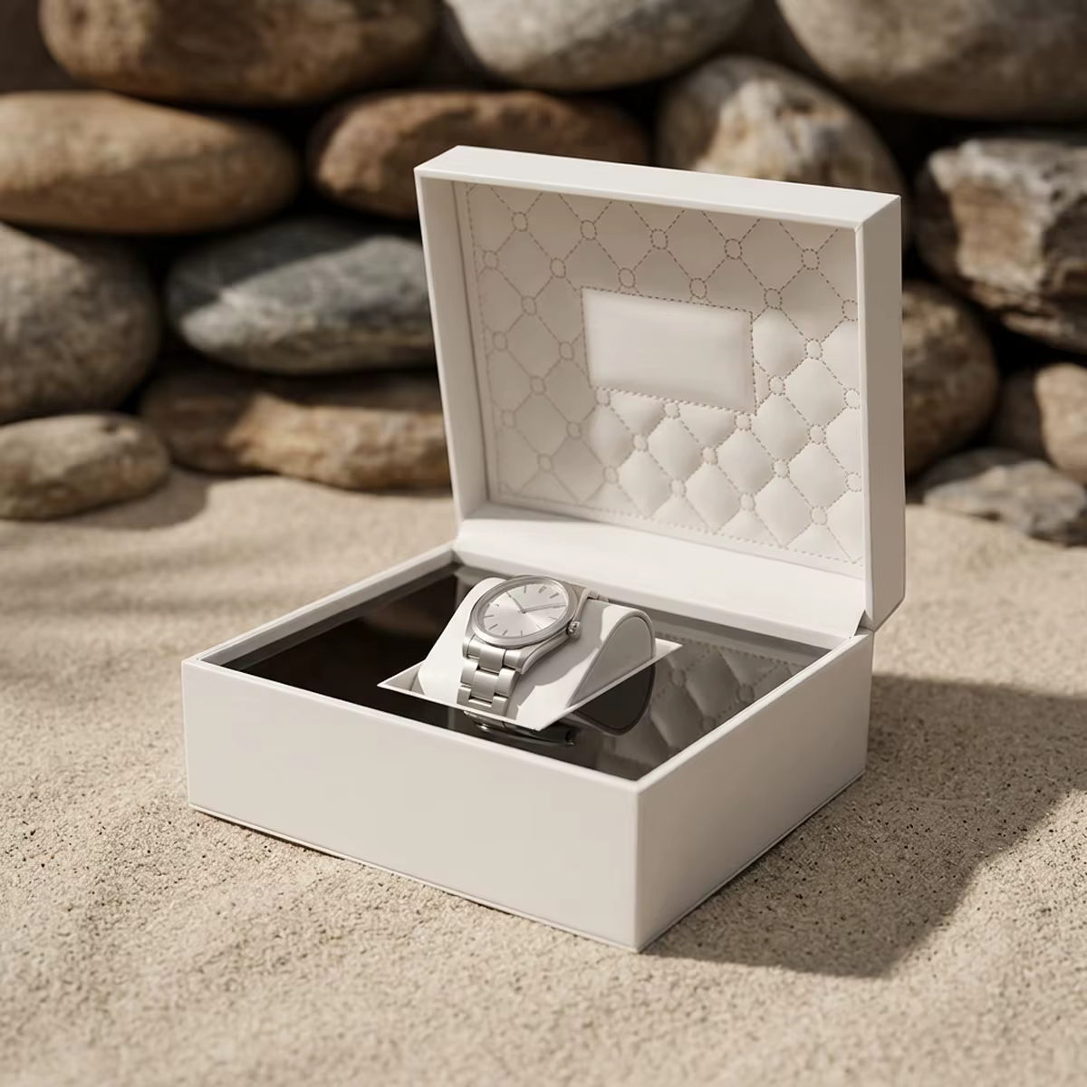 Boîte à montre de luxe en cuir PU