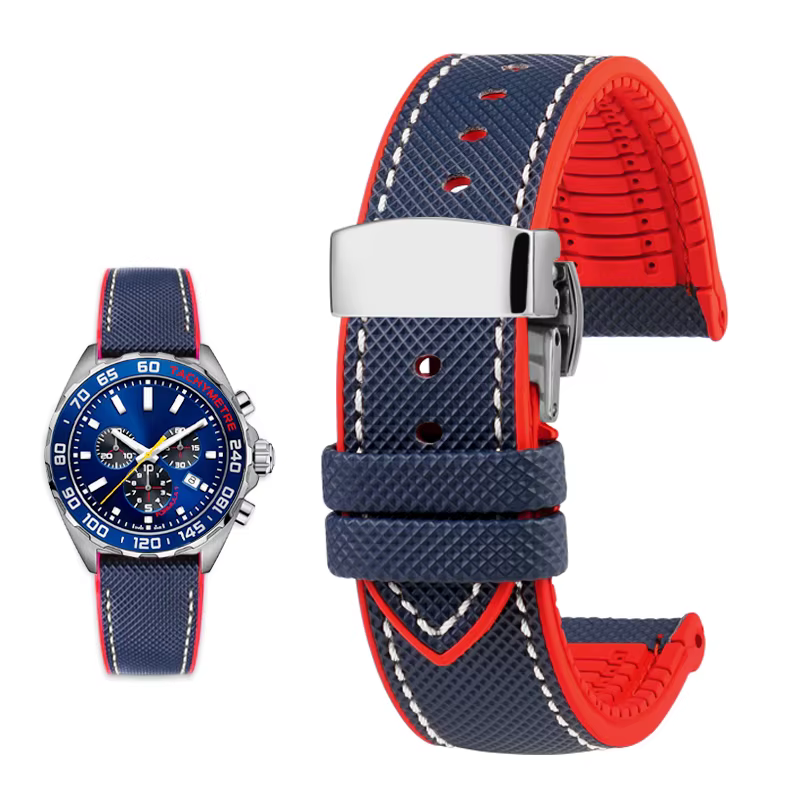 20mm 21mm 22mm 23mm 24mm pour TAG HEUER formule 1 bracelet en caoutchouc Nylon