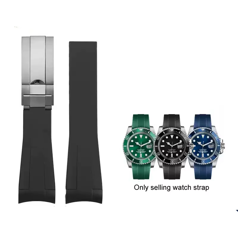 Bracelet de montre en caoutchouc de silicone